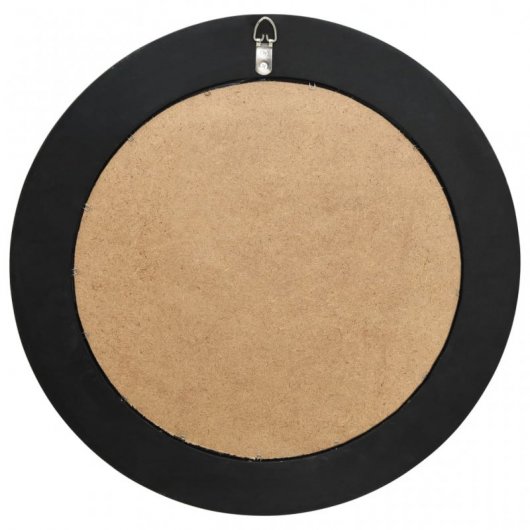 Vidaxl Espejo De Pared Estilo Barroco Negro 50 Cm