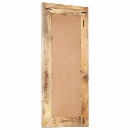 Vidaxl Espejo Tallado A Mano Madera Maciza De Mango 110x50x2,6 Cm