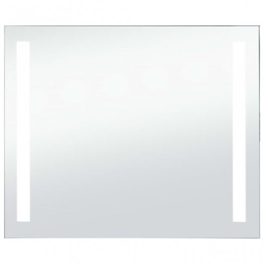 Vidaxl Espejo De Pared De Baño Con Led 80x60 Cm