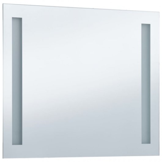 Vidaxl Espejo De Pared De Baño Con Led 80x60 Cm