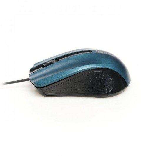 Ratón iggual COM-ERGONOMIC-RL USB tipo A 800 DPI Ambidextro Negro Azul