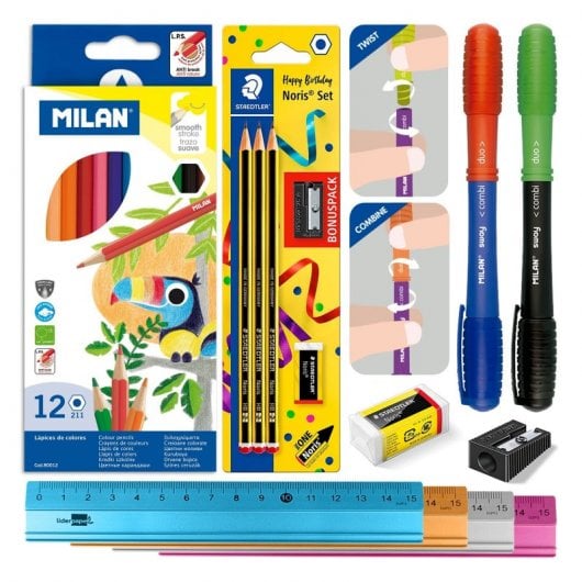 Ecopack Blush - Pack Ahorro Completo Con Material Escolar De Primeras Marcas