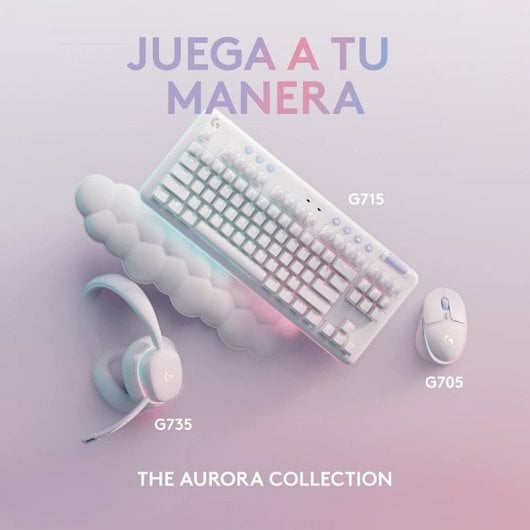 Logitech G G713 clavier USB QWERTY Espagnole Blanc