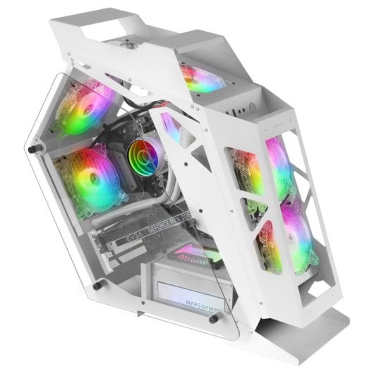 Mars Gaming MC61 Cristal Templado USB 3.2 Blanca
