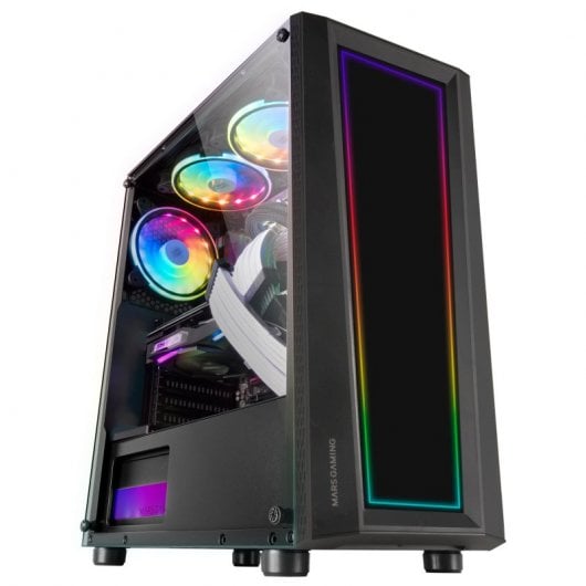 Mars Gaming MC-ART FRGB  Cristal Templado USB 3.0 Negra