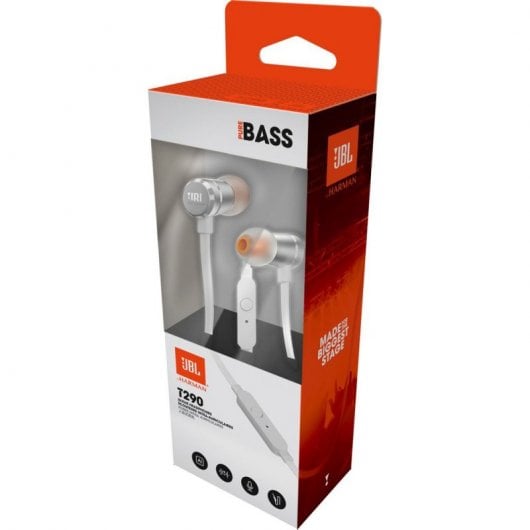 JBL Tune 290 Auriculares Intraaurales Plateados