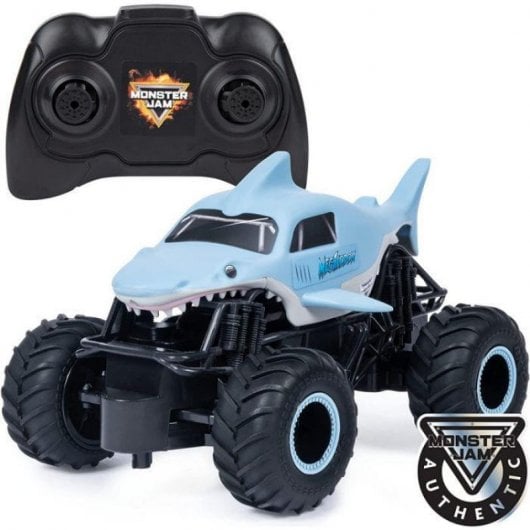 Monster Jam , Megalodon radiocommandé authentique, échelle 1:24, 2,4 GHz, à partir de 4 ans