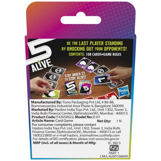Hasbro Gaming 5 Alive - Juego De Cartas Vietnam