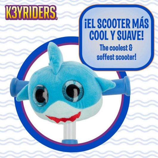Colorbaby CB Riders Scooter 3 Ruedas Ride & Roar – Para Niños Desde 24 Meses, Max 30 Kg, Altura Ajustable Hasta 73 Cm