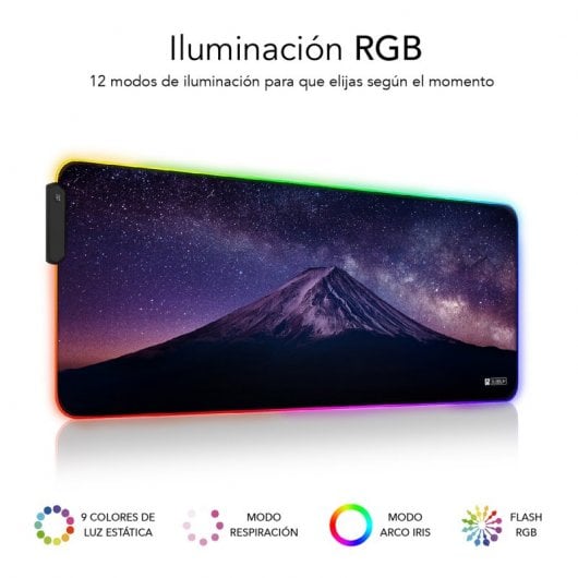 Subblim Montaña XL RGB Alfombrilla Gaming Extended