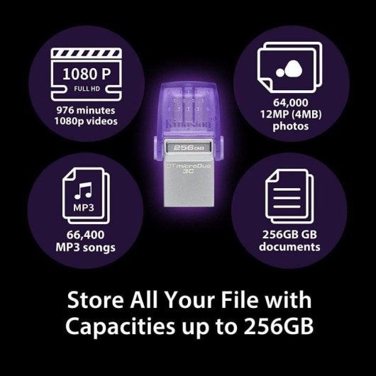 USB-stick Kingston DataTraveler microDuo 3C 128GB USB 3.2 USB-C OTG