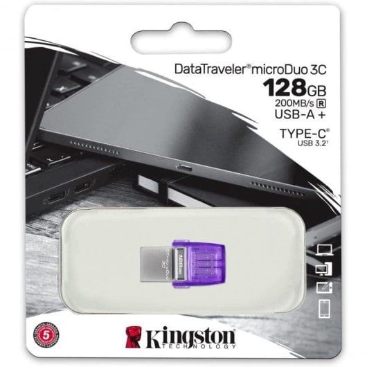 USB-stick Kingston DataTraveler microDuo 3C 128GB USB 3.2 USB-C OTG