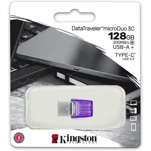 Kingston DataTraveler microDuo 3C 128GB USB 3.2 USB-C OTG