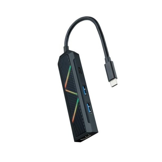 Hub USB-C 4 en 1 Nanocable USB-A 3.2 USB-C PD HDMI 2.0