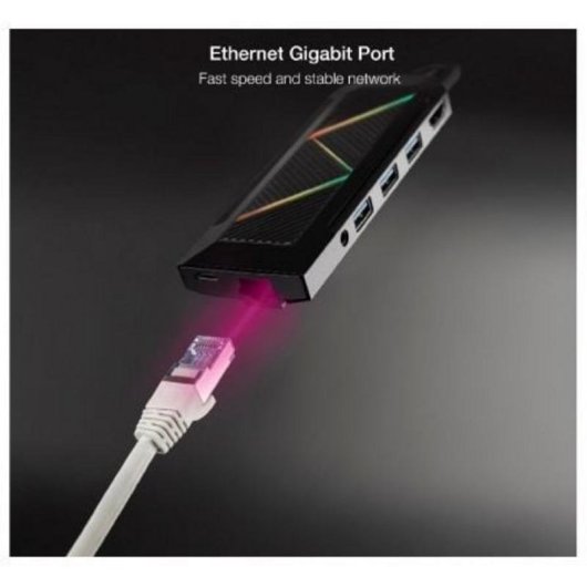 Hub USB-C 9 in 1 Nanocable HDMI 4K RJ45 Gigabit PD 100W