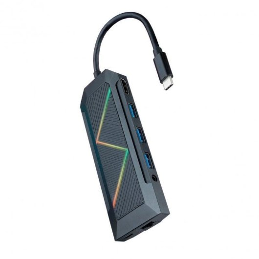 Hub USB-C 9 in 1 Nanocable HDMI 4K RJ45 Gigabit PD 100W