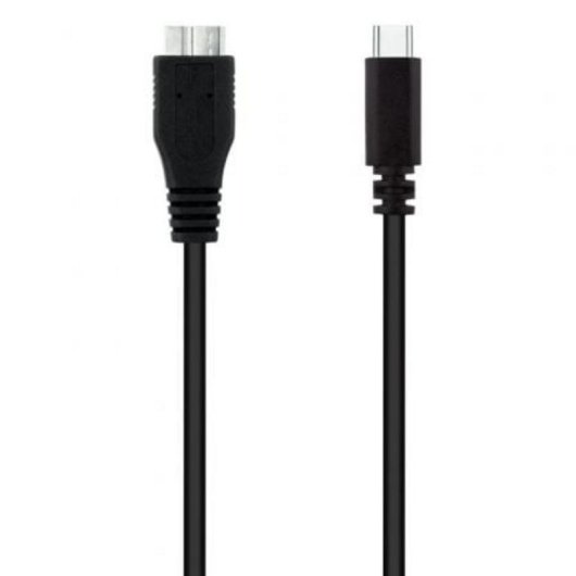 Câble USB-C vers Micro-USB 1m Noir Nanocable