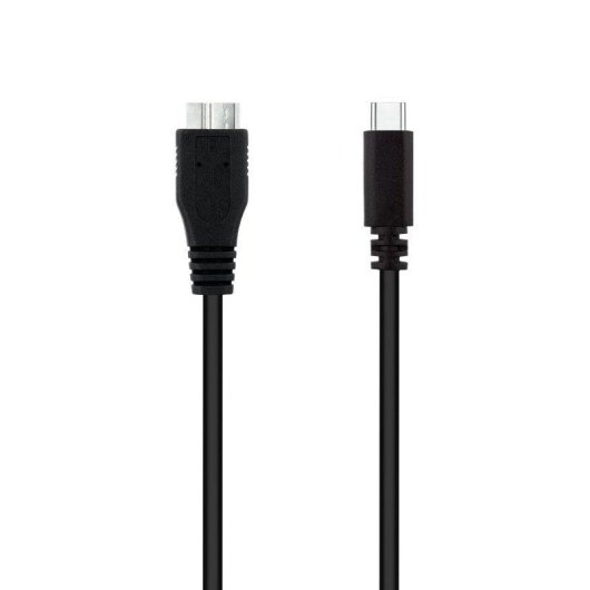 Câble USB-C vers Micro-USB 1m Noir Nanocable