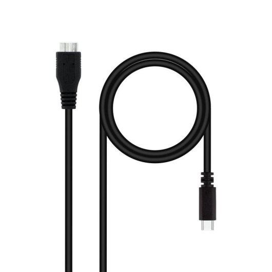 Câble USB-C vers Micro-USB 1m Noir Nanocable