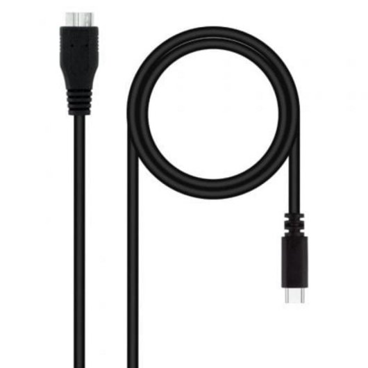 Câble USB-C vers Micro-USB 1m Noir Nanocable