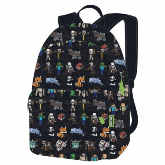 Sac à Dos Scolaire Minecraft Pica Pica – Style Américain Ultra Cool Avec Compartiment Ordinateur, Bretelles Confortables Et Design Officiel !