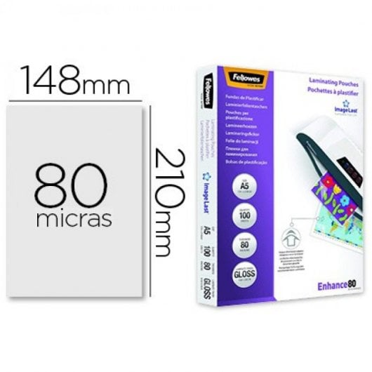 Fellowes Pochettes ImageLast A5 80 microns