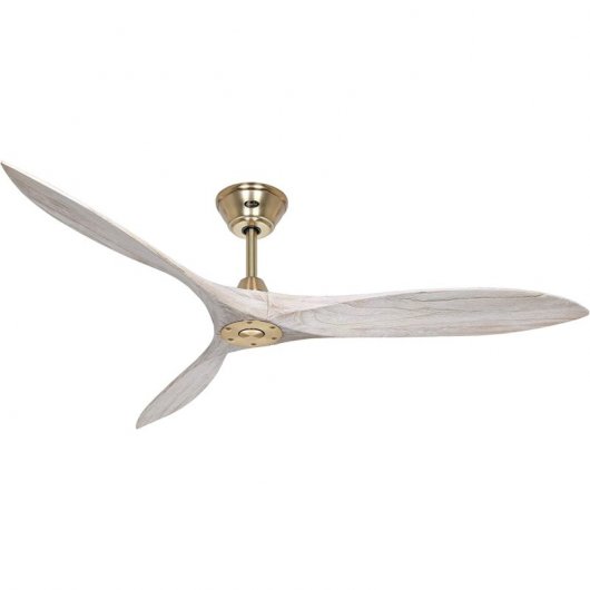 CasaFan Eco Airscrew Deckenventilator mit Gleichstrommotor und Fernbedienung aus Holz