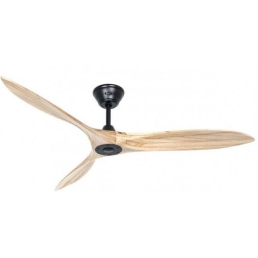 Ventilador de Teto CasaFan Eco Airscrew Motor DC 152cm Preto Madeira Mando