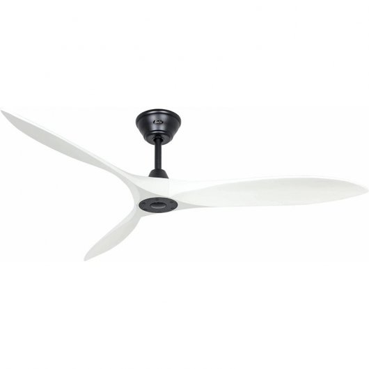 CasaFan Eco Airscrew Deckenventilator mit Gleichstrommotor und Fernbedienung, Weiß/Schwarz