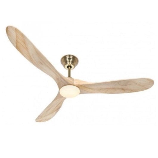 Ventilador de Teto CasaFan Eco Genuino Luz LED Madeira Natural 152cm DC