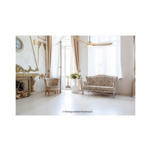 Ventilador de Teto CasaFan Eco Genuino Luz LED Madeira Natural 152cm DC