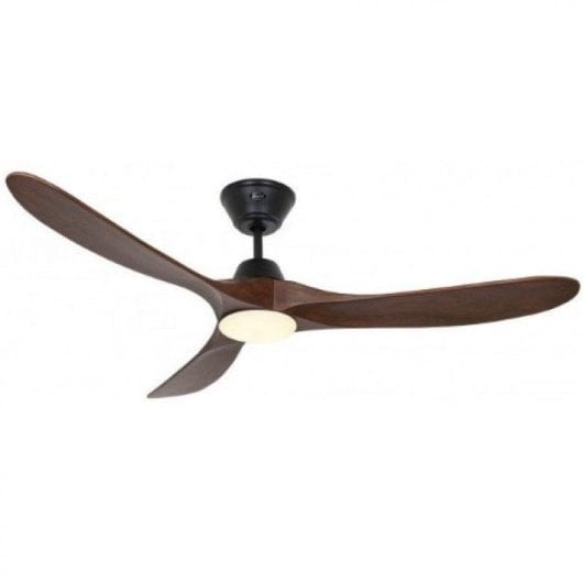 Ventilador de Teto CasaFan Eco Genuino Luz Comando Nogueira Escura 152 cm