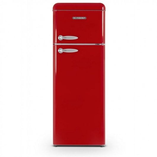 ​SCHNEIDER CONSUMER SCDD208VR réfrigérateur-congélateur Pose libre 211 L E Rouge
