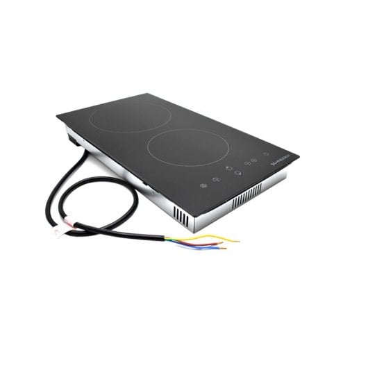 Schneider SDV30S Placa Vitrocerámica 2 Zonas 30cm Negra