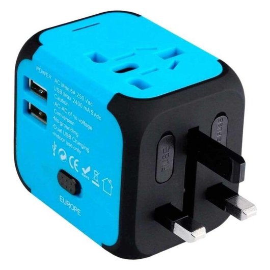 Adaptador de Corriente OcioDual Viajes 2 Puertos USB