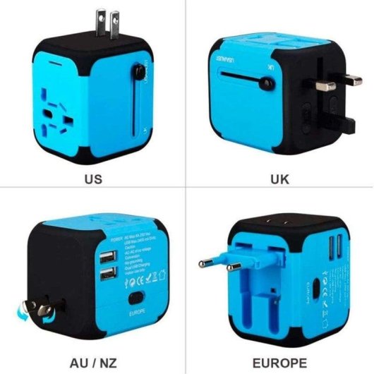Adaptador de Corriente OcioDual Viajes 2 Puertos USB