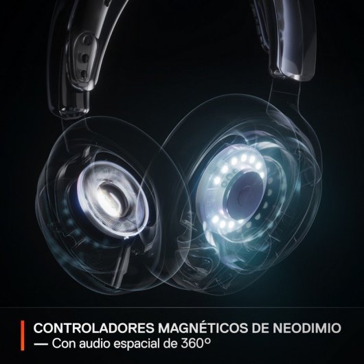 SteelSeries Arctis Nova Pro Wireless Auriculares Gaming Inalámbricos ANC PC/PS5/Switch Negro
