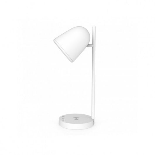 Muvit iO WiFi Tischlampe mit kabelloser Ladestation G Weiß