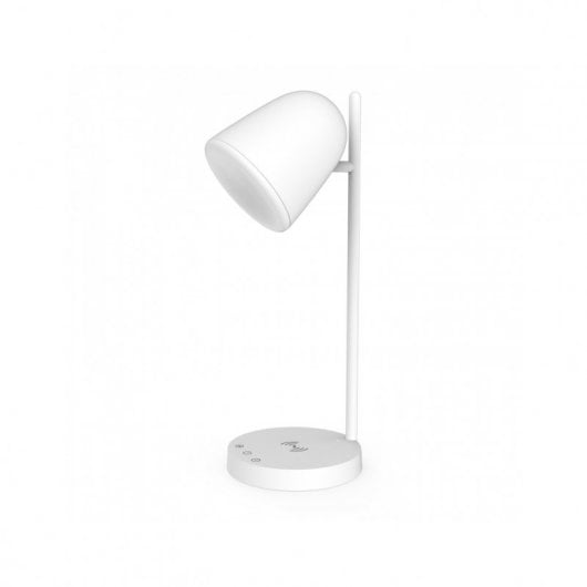 Muvit iO WiFi Tischlampe mit kabelloser Ladestation G Weiß
