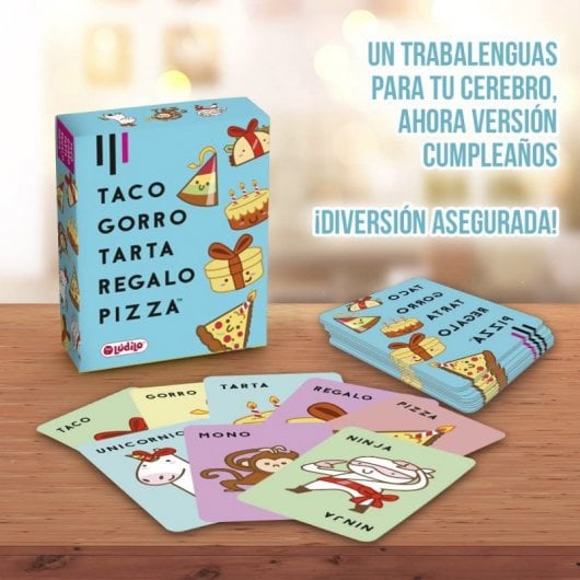 Ludilo – Taco-Hut-Kuchen-Geschenkpizza, Brettspiel für Kinder ab 8 Jahren, Kartenspiele, Reisespiel