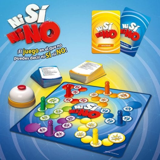 Weder Ja noch Nein – Familienspiel, Kinder ab 7 Jahren, 900 Fangfragen, Kinder- und Erwachsenenmodus