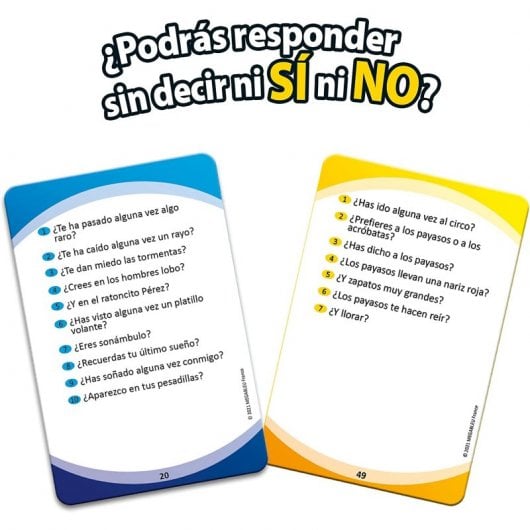 Weder Ja noch Nein – Familienspiel, Kinder ab 7 Jahren, 900 Fangfragen, Kinder- und Erwachsenenmodus