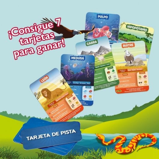 Ludilo - ¡adivina En 10! Mundo Animal, Juegos Educativos De Cartas, Niños +6 Años,