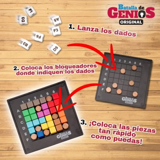 Ludilo Brettspiele, Brettspiel für Erwachsene und Kinder, Battle of Geniuses Brettspiel