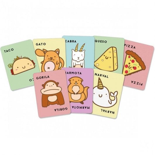 Ludilo Kartenspiele, Brettkartenspiele, Taco-Kartenspiel, Katze, Cabara, Käse, Pizza