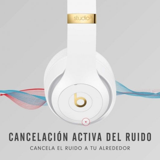 Cuffie Bluetooth wireless Beats Studio3 con cancellazione attiva del rumore Bianco