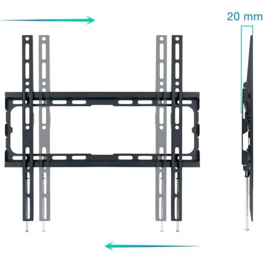 TooQ Wandhalterung für Monitor/TV 32"-70" VESA 400x400 Max. 45 kg
