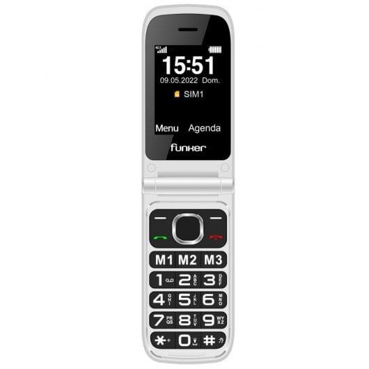 Funker C250 Telefone para Séniores Cinzento
