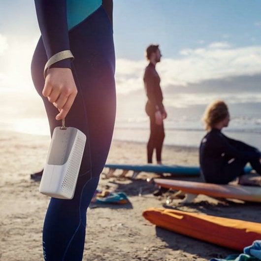 Philips TAS4807W Wireless speaker sport, Altoparlante portatile, Bluetooth Multipoint, IP67, Fino a 12 ore, (Bianco)