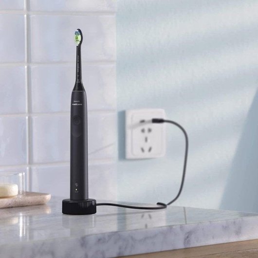 Schallzahnburste Philips Sonicare 3100 Schwarz 1 Modus Timer Lange Akkulaufzeit